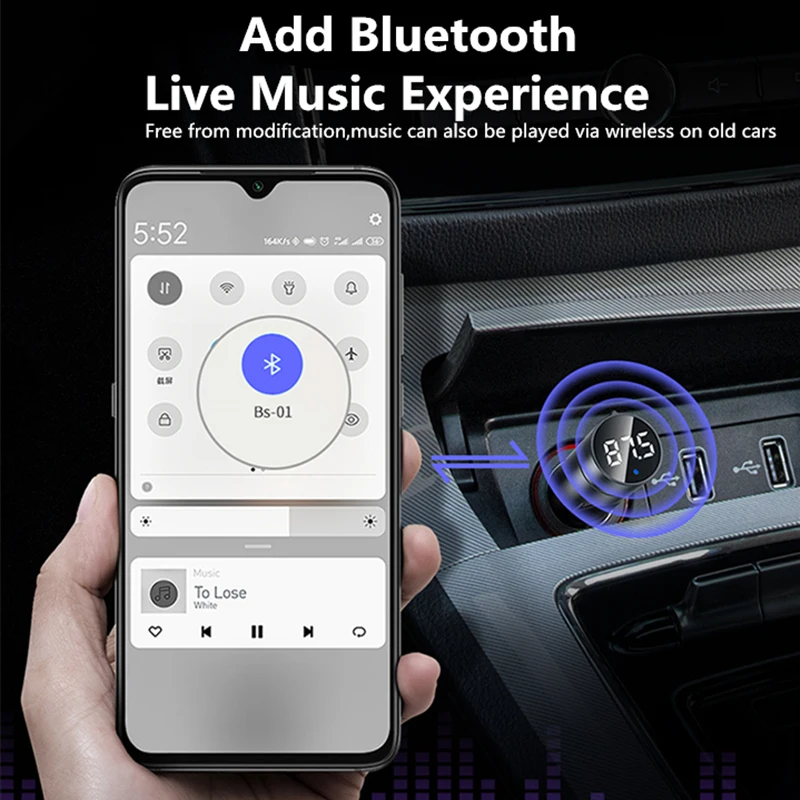 Baseus свободные руки FM передатчик автомобильный Беспроводной Bluetooth 5 0 радио