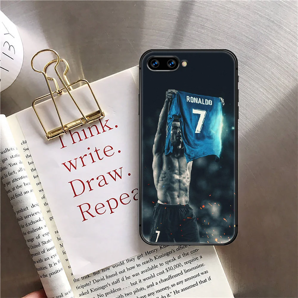 

CR7 Cristiano Ronaldo Phone Case Cover For Huawei Honor Nova 5T 7I 8A 8X 8 9X 9 10 10I 20 30 Pro Lite Black Black Bumper Black