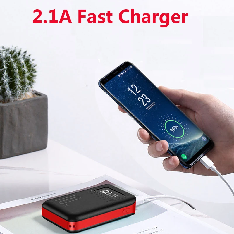 mini power bank dual usb led type c 20000 mah mobile phone portable charger for fast charging input android for iphone xiaomi free global shipping