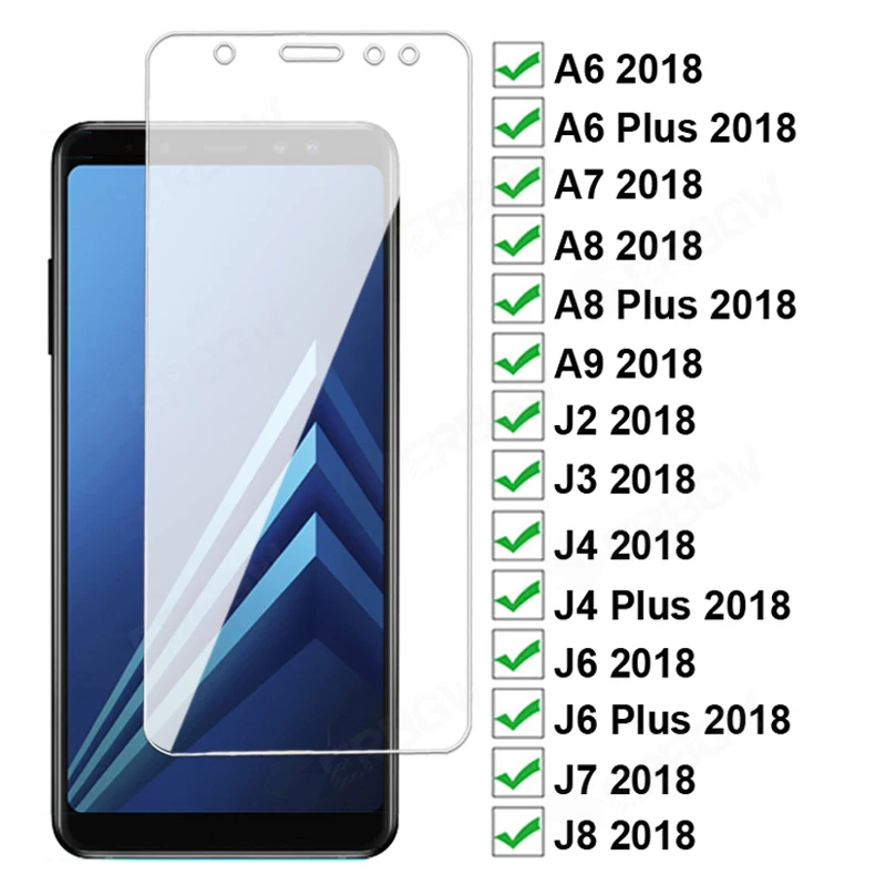 Защитное стекло 11D для Samsung Galaxy A6 A8 Plus A7 A9 2018 J4 J6 + J2 J3 J7 J8 | Мобильные телефоны и