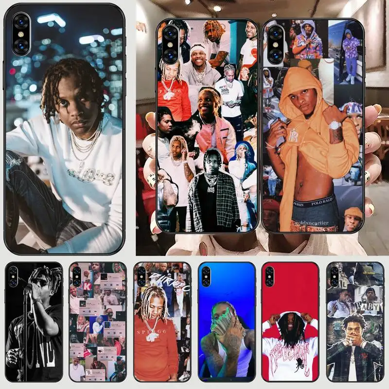 

Lil Durk Rapper Phone Case For Black-Iphone 5 5s se 6 6s 7 8 11 12 X Xs Xr Pro Plus Max Mini Cover