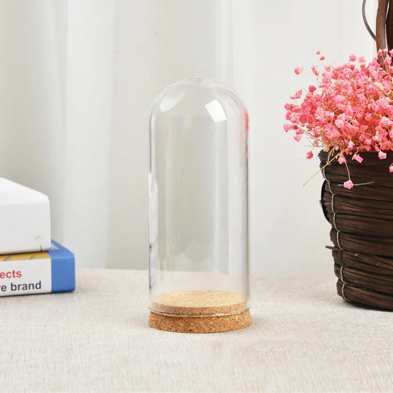 Настольный дисплей стекло ручной работы цветочный стеклянный куполообразный