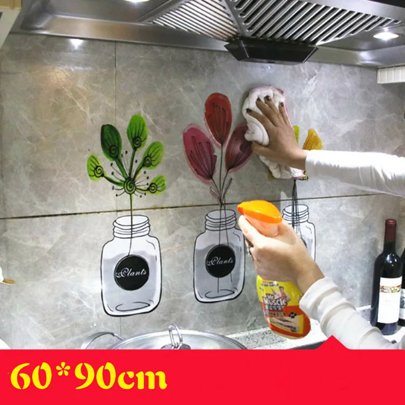 Кухня самоклеющиеся обои алюминиевая фольга для кухни плита Шкаф стикер s