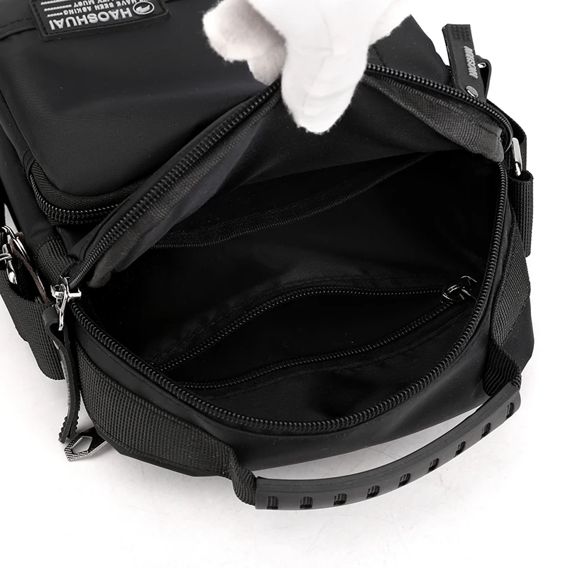 Мужская Легкая простая сумка мессенджер на одно плечо маленькая квадратная