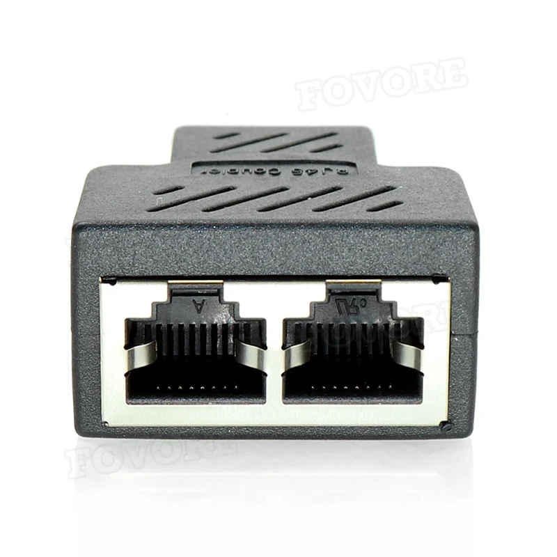 От 1 до 2 способов LAN Ethernet сетевой кабель RJ45 Женский адаптер разъём разветвитель