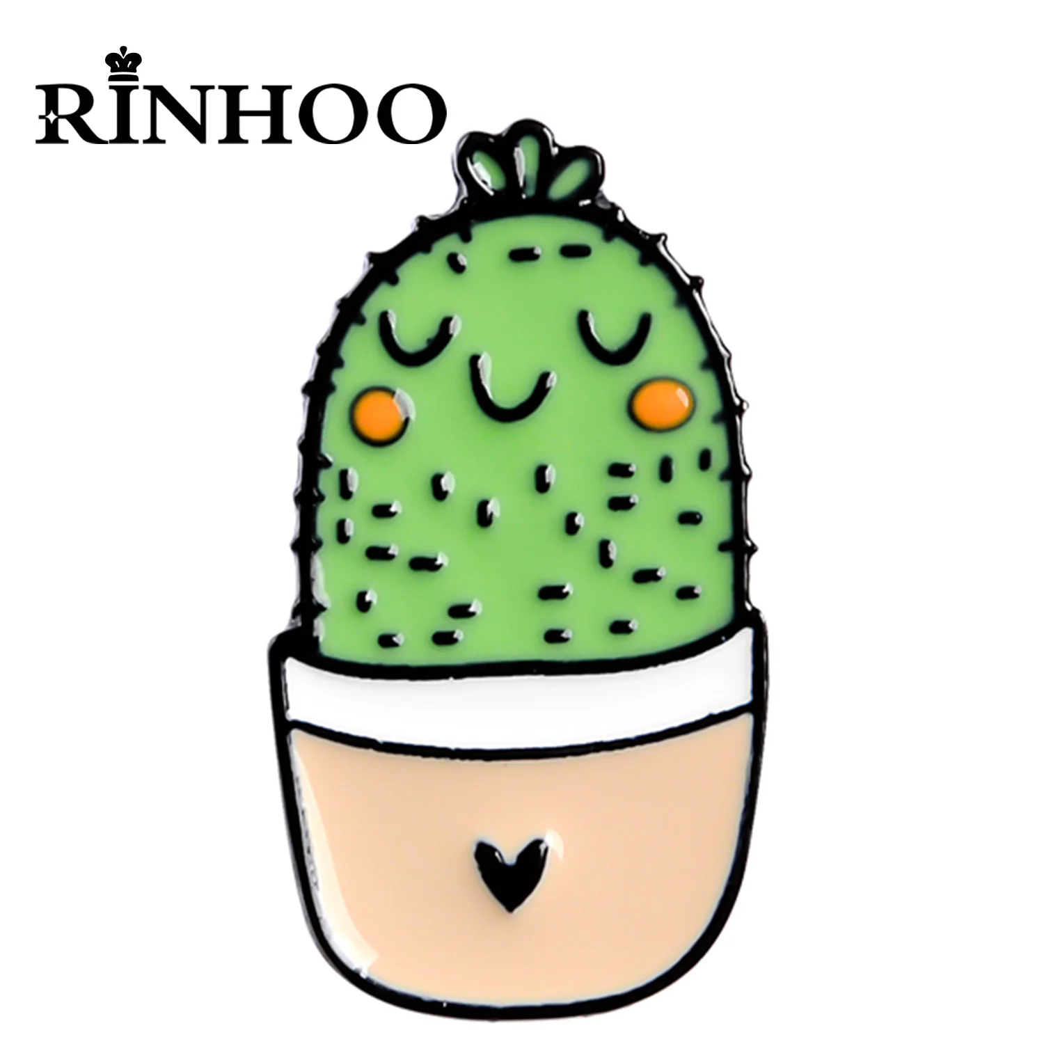 

Rinhoo 8 Style Potted Plant Enamel Pins Creative Green Cactus Aloe Brooch Lapel Pin Shirt Bag Cartoon Badge Kids Friends Jewelry