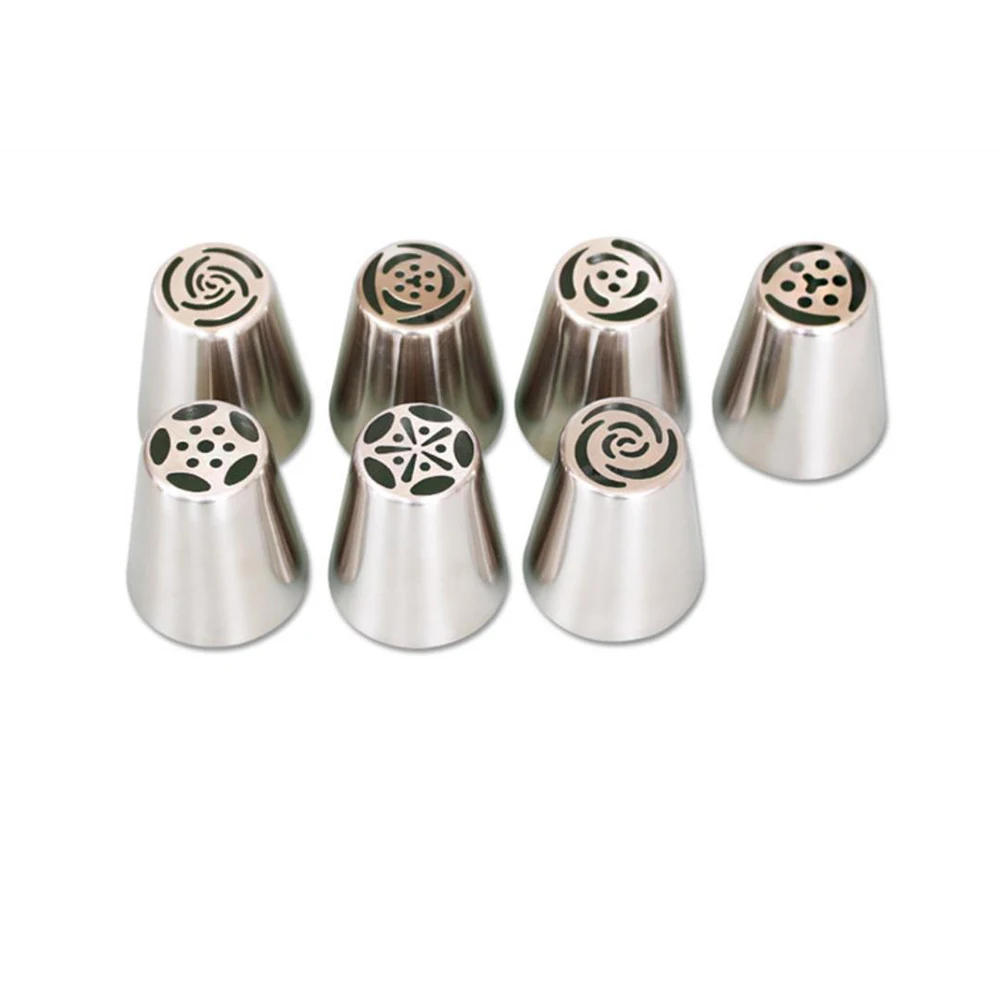 

14/ 22Pcs Sets Stainless Steel Russian Tulip Icing Piping Nozzles Cake Decorating Tips Flower Cream Pastry Nozzles Cream Bag Pa