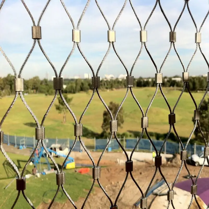 Балюстрада и перила из нержавеющей стали Проволочный Кабель сетка для защиты