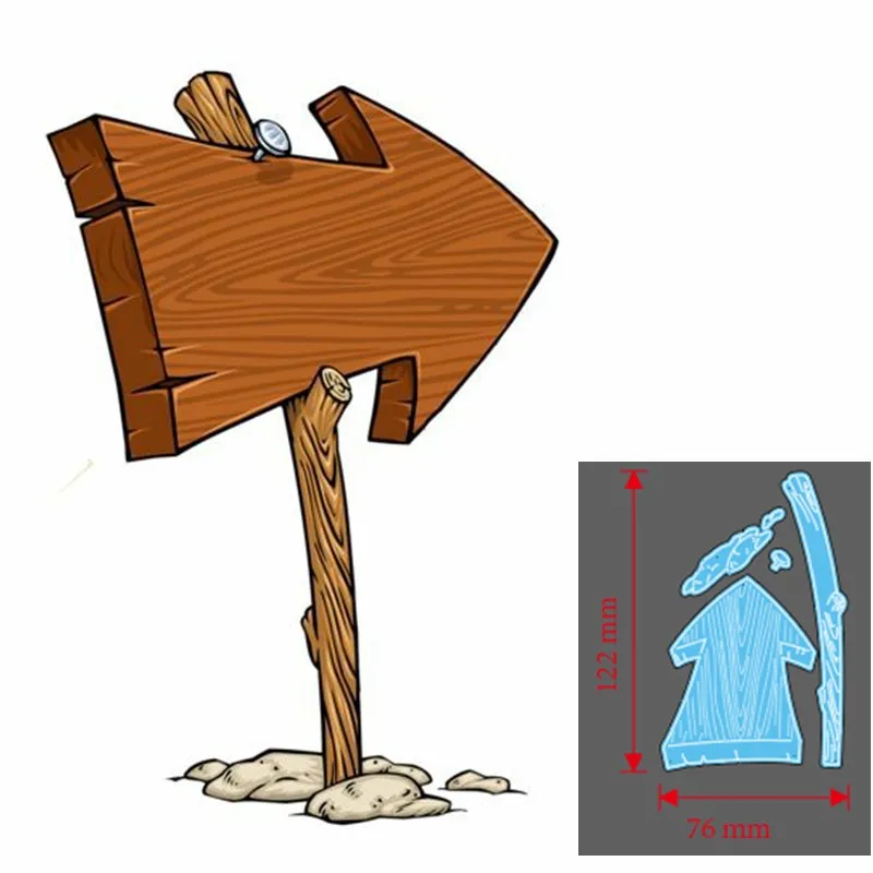 Металлический Трафаретный вырубной штамп дорожный знак &quotсделай сам&quot