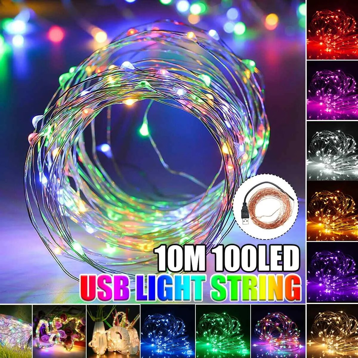 

400 LEDS Fairy Light UK Plug Led String Lights Bulb 40M Led Garlands Transparent Wire Fairy Decorations For Party Wedding Fairy