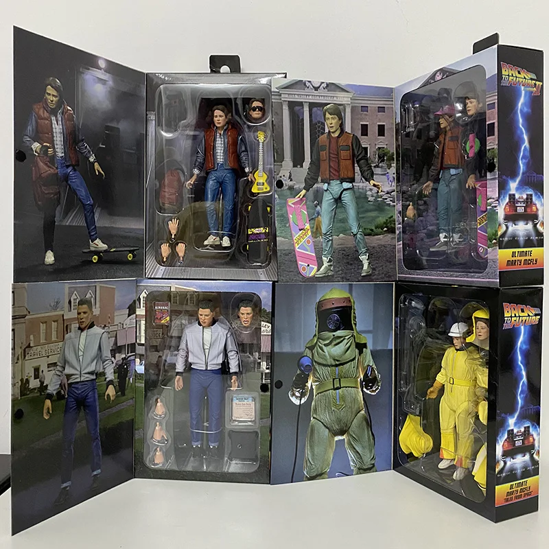 

DOC Brown Marty McFly Figure Neca Back To The Future Sports Almanac Biff Tannen Figures Ultimate 1955 The 35th Anniversary