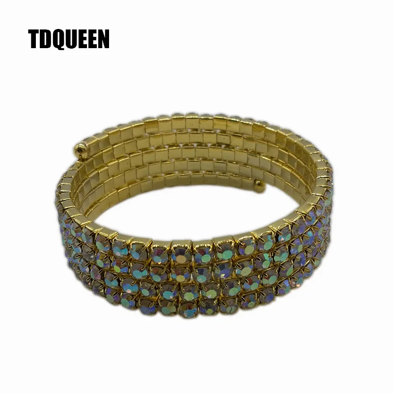 Женский браслет с кристаллами 4 ряда | Украшения и аксессуары