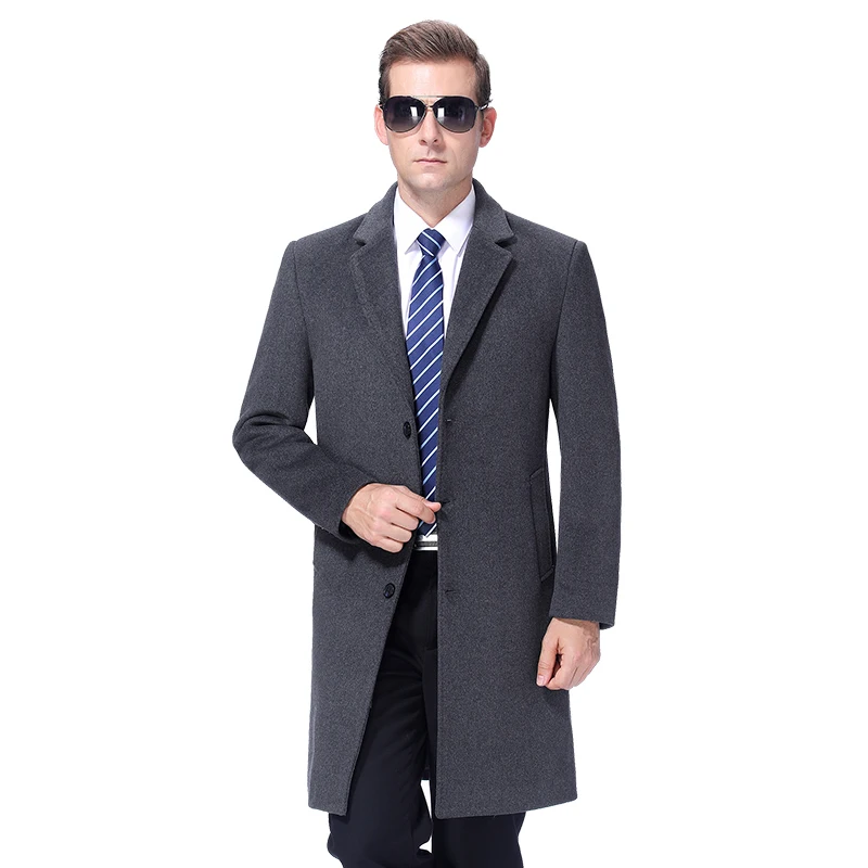 

2021 мужское шерстяное пальто зимнее теплое шерстяное длинное пальто Осеннее мужское пальто кашемировое пальто шерстяное пальто длинная кур...