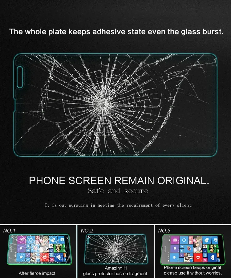 Ультратонкая защитная пленка из закаленного стекла для Microsoft Nokia lumia N530 N635 XL X2 N535