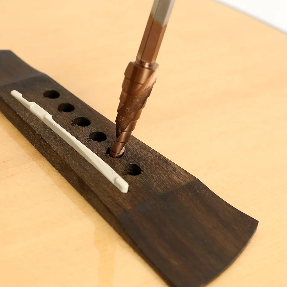 

4mm-12mm Tail Pin Pickup Hole Drill Bit Luthier Tool for Acoustic Guitar EQ by koulate