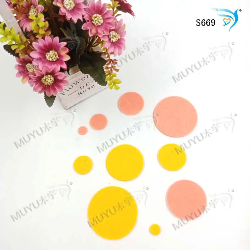 Круглая новая деревянная форма для скрапбукинга Thickness-15.8mm S669