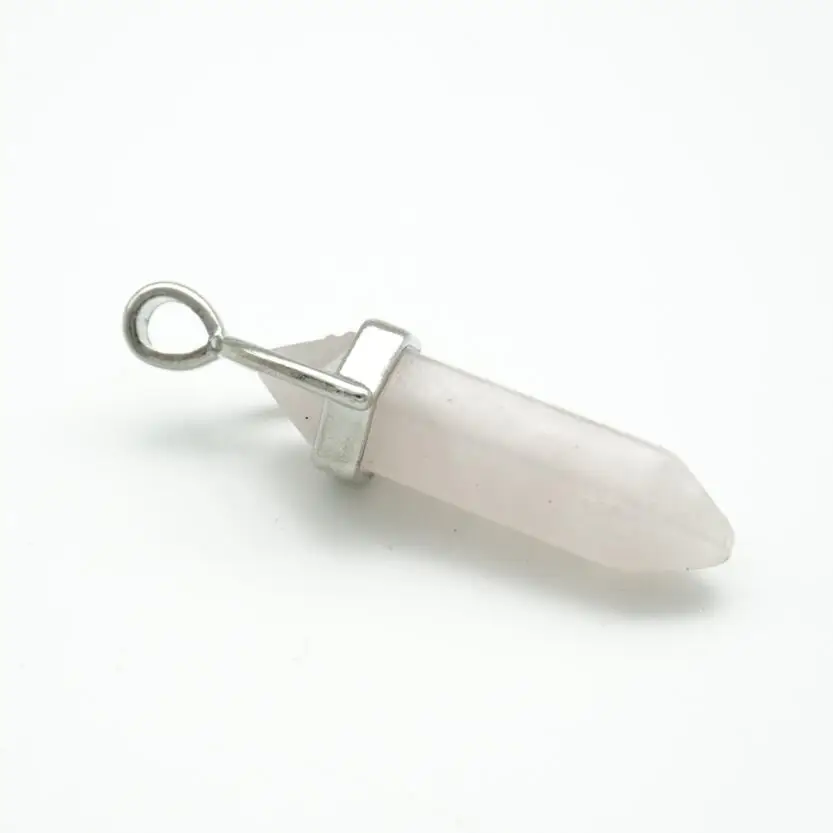 Горячая шестиугольная Призма кулон из натурального камня точка чакры целебные