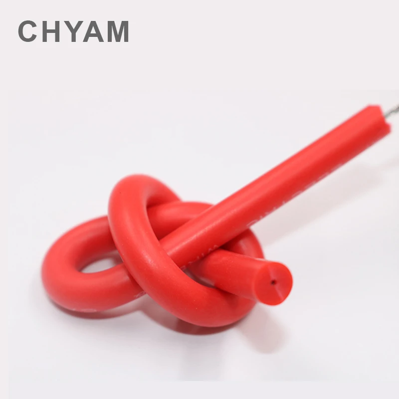 Красный мягкий силиконовый провод высокого напряжения и кабель 10кВ 15кВ 20кв-20awg