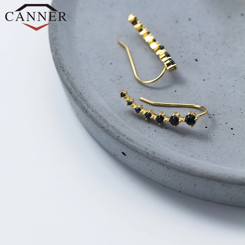 Женские серьги-Клипсы из серебра 925 пробы с фианитом | Украшения и аксессуары