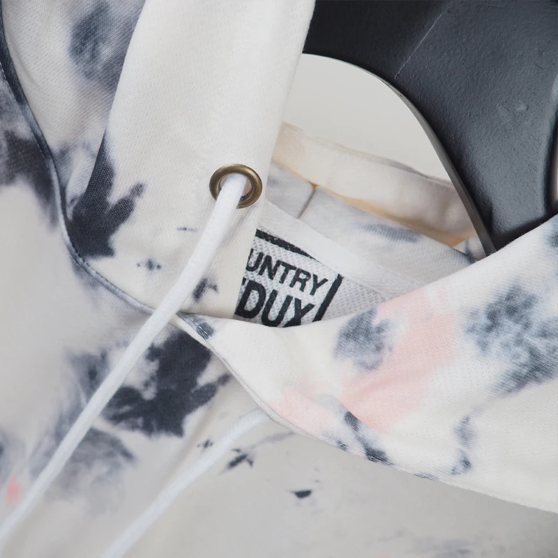 

Kapital Tie-Dye Hoodie Japan Style Sweatshirt 2021 Women Men Sleeves Back Smiley Winter Fleece Pullover