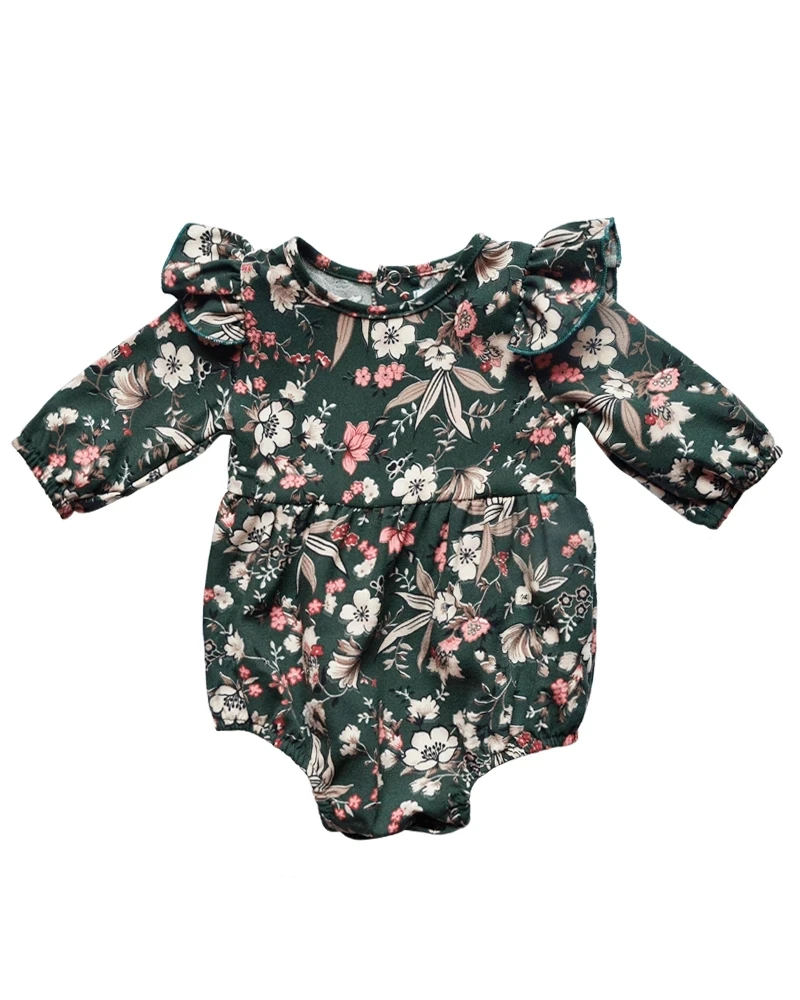 Комбинезон с длинным рукавом для новорожденных девочек|Ромперы| |