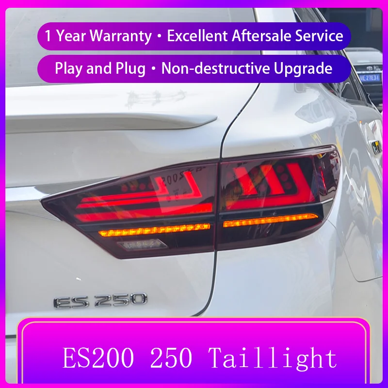 

Задние фонари 2013-2017 для Lexus ES Es200, Es350, Es260, Es300h, 2013-2017, задний фонарь, светодиодный динамический сигнал поворота, тормоз, Реверсивный, парковочн...