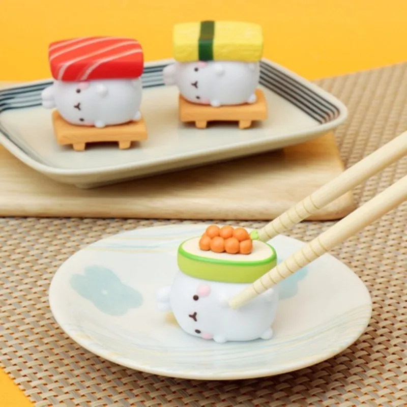 

Аниме Molang кролик, детская фигурка сумки, фигурка героя мультфильма, модель игрушек, кукла, Настольная коллекция