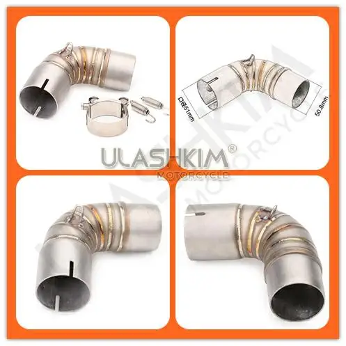 Мотоцикл Полная система глушитель Esape средняя ссылка контактная труба без