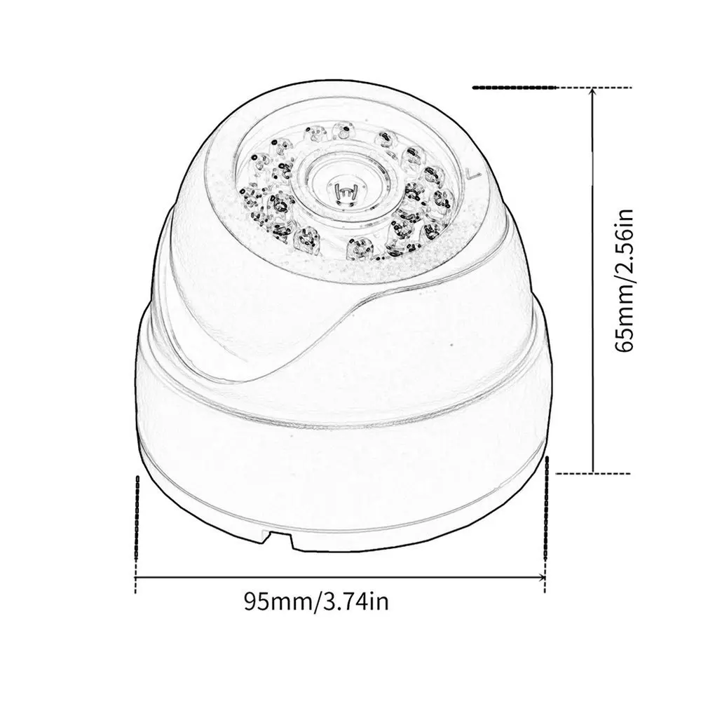 

24 LED Wireless Camera Ball Shape 1080P Audio Security Home House School Company Safe Camera Outdoor Waterproof