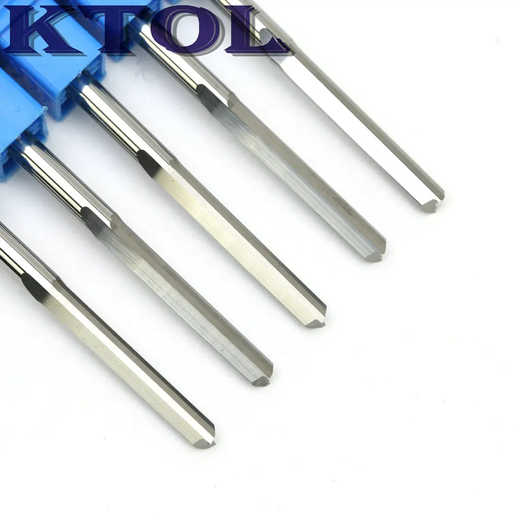 4 мм 2 Флейта концевая фреза прямой фрезы гравировальные Фрезы 10 шт. карбид