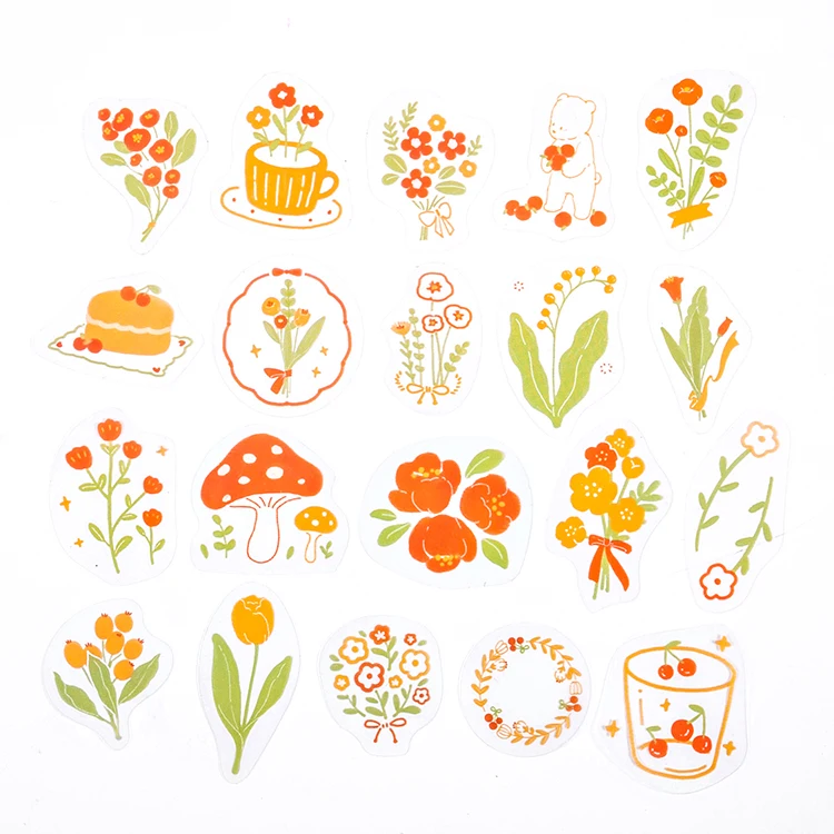 

Декоративные наклейки для скрапбукинга, 40, шт./упак. г., цветочные речи, ярлыки для скрапбукинга, дневника, Канцтовары для студентов, стикеры ...