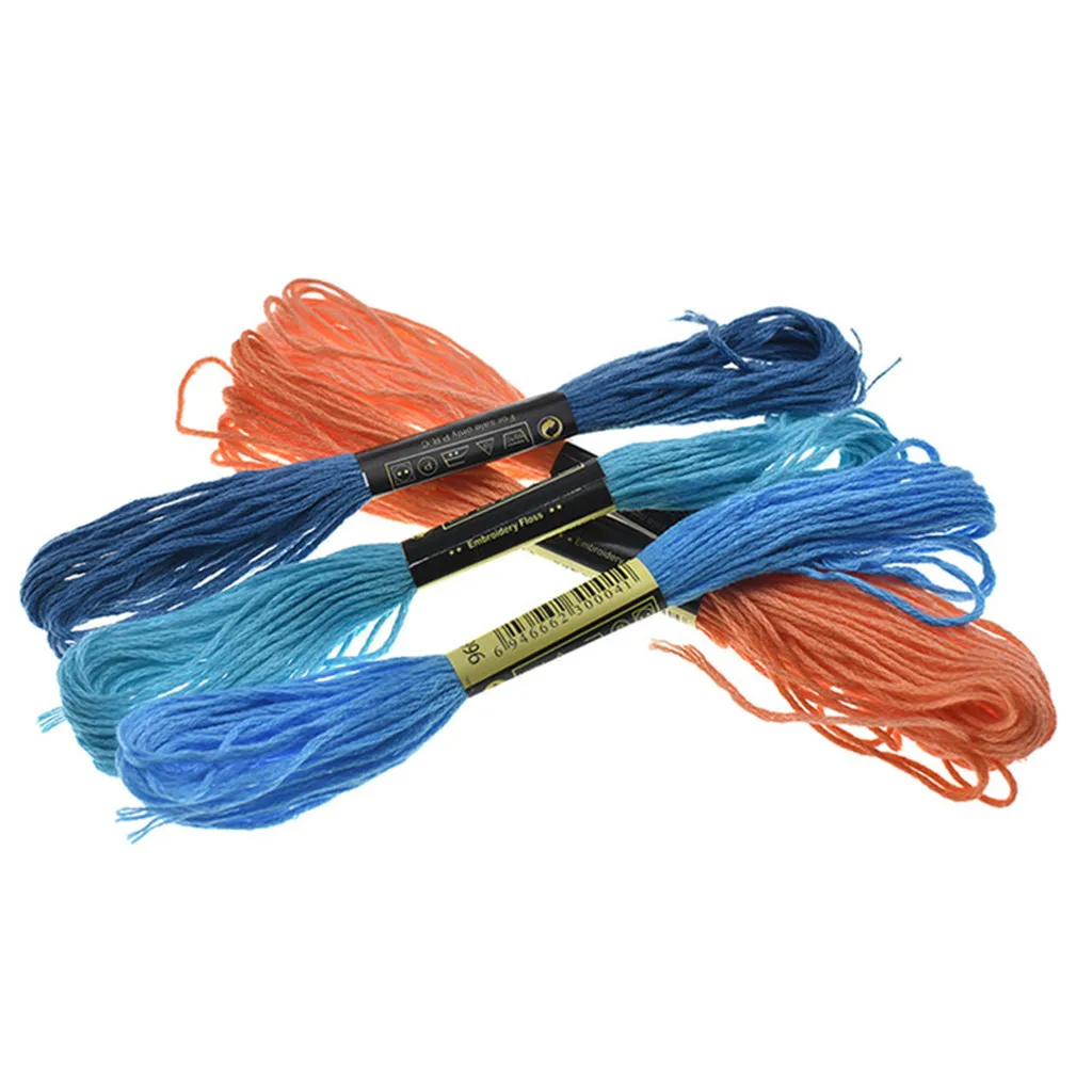 50 шт./компл. разноцветная мягкая хлопковая нить для вышивания крестиком