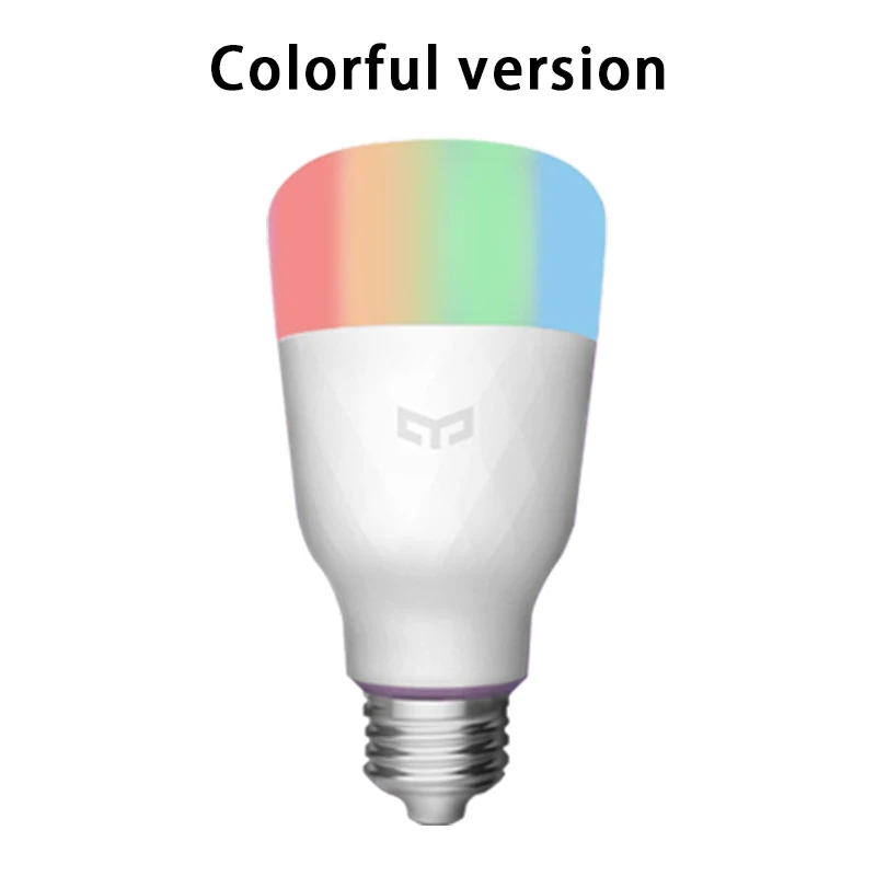 Yee светильник, цветная лампа E27, умное приложение, wifi, пульт дистанционного управления, умный светодиодный светильник RGB/Цветная температура, романтическая лампа - Цвет: colorful version
