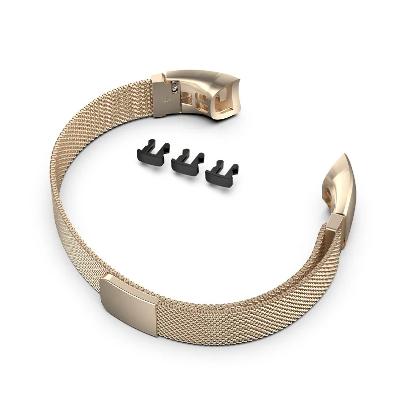 Champagne gold Магнитный ремешок из нержавеющей стали для Honor Band 5, металлический Миланский ремешок-петля для huawei Honor Band 4, стандартный умный Браслет - Цвет: Champagne gold