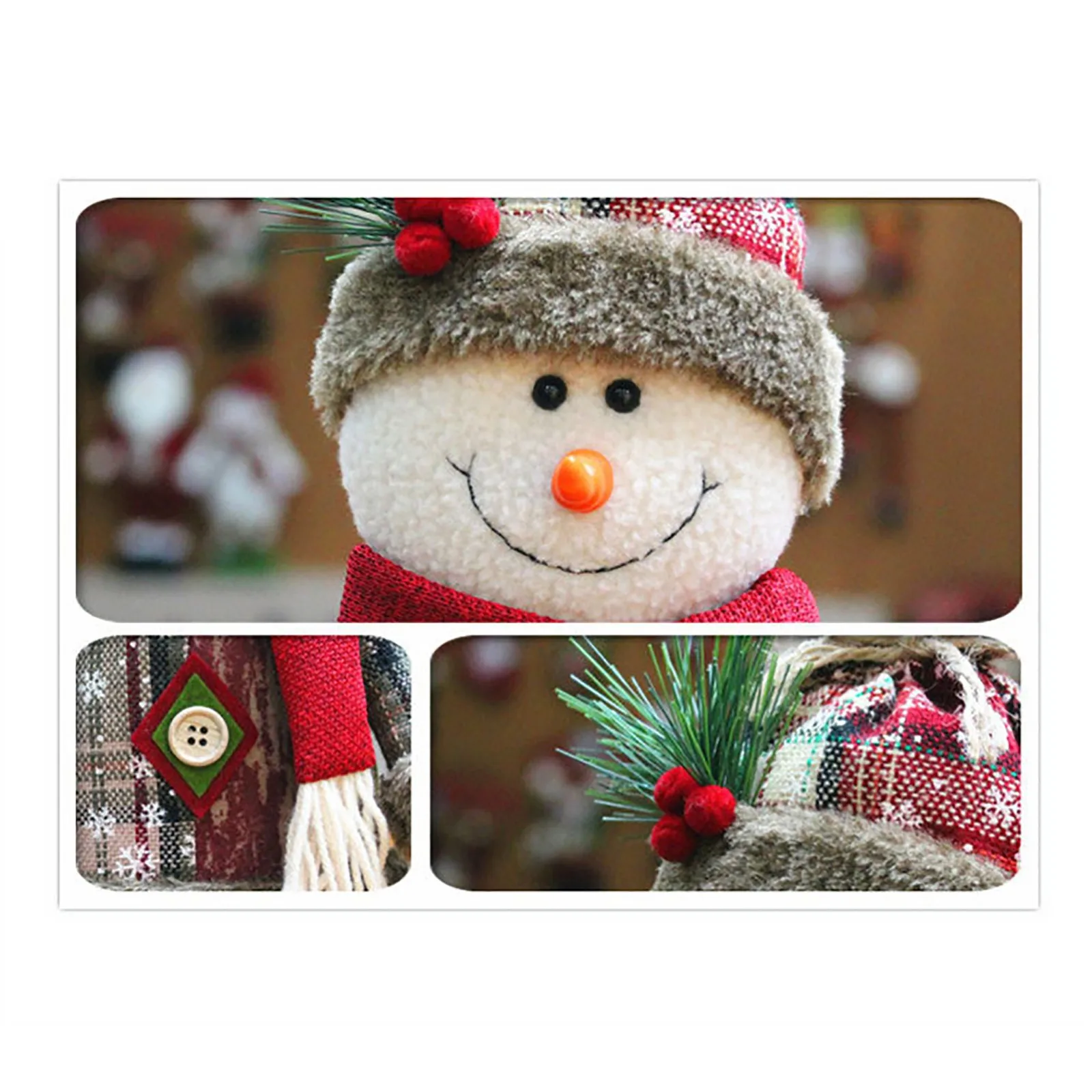 Рождественские украшения куклы для дома Санта-Клаус лось снеговик фотообои