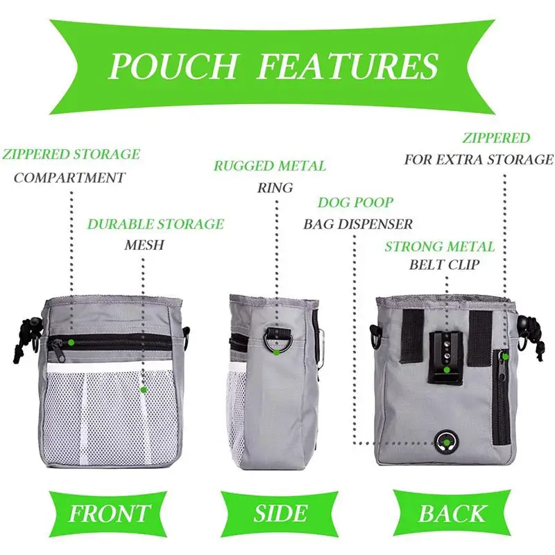 

Dog Training Bags Interactive Waist Feeder Bag Pet Dog Treat Pouch Pet Food Container Puppy Snack Reward Waist Bag Outdoor