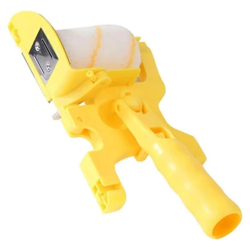 

Clean-Cut Paint Edger Roller Brush Multifunctional Roller Paint Brush Clean-Cut Paint Edger Wall Painting Roller Brush Set