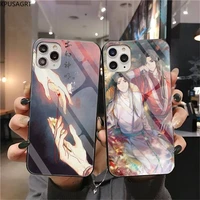 aesthetic chinese style tian guan ci fu soft phone cover tempered glass for iphone 11 pro xr xs max 8 x 7 6s 6 plus se 2020 case