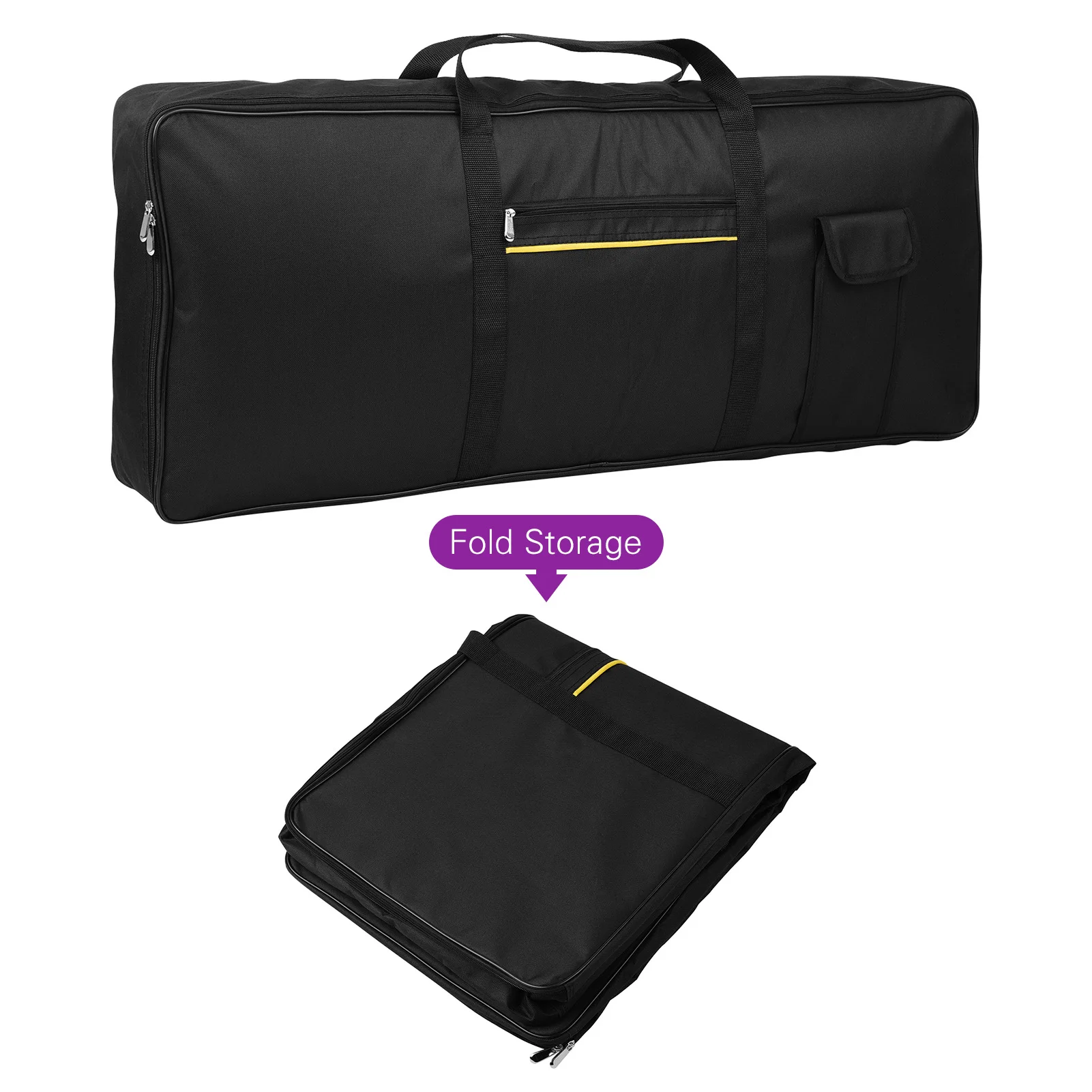 

Portable 76 Key Electronic Piano Keyboard Gig Bag Carrying Bag Storage Holder Case 420D Cloth for 76Key / 61Key Piano Keyboard