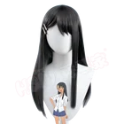 Nagatoro Hayase косплей парик Ijiranaide Nagatoro-san Косплей hhsiu Fiber синтетический парик натуральный черный длинный волос + парик
