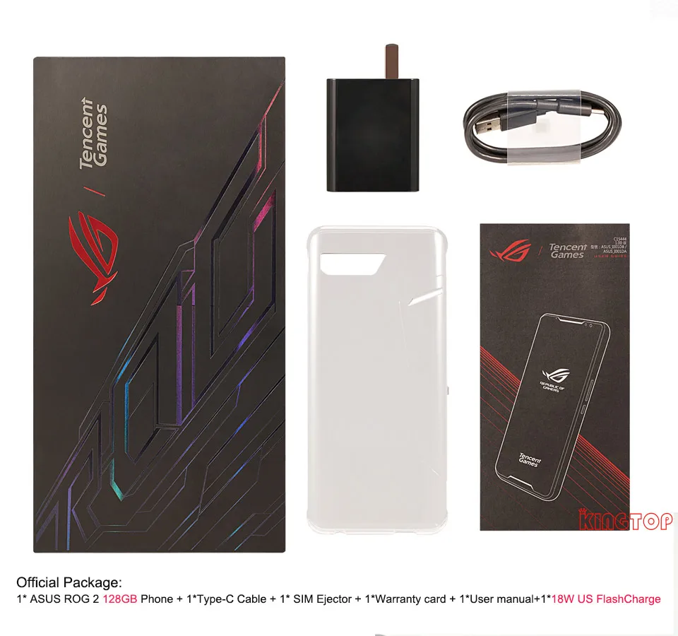 Мобильный телефон ASUS ROG Phone 2 с глобальной прошивкой 6,59 ”8G 128G Snapdragon 855 Plus 2,96 Ghz 48MP Android 9 6000mAh NFC игровой телефон