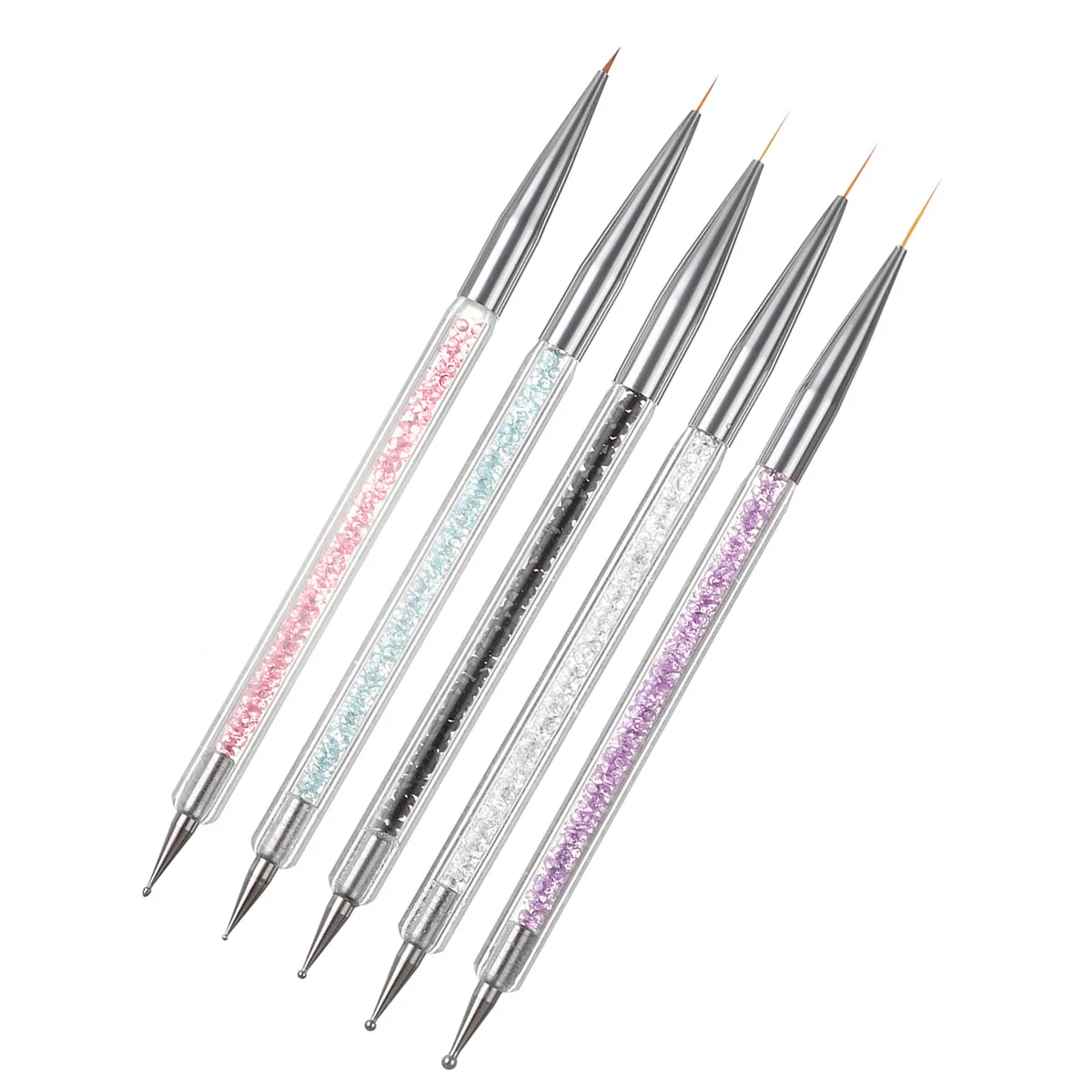 5 шт. набор УФ-гель для рисования ногтей точечная ручка акриловая горный хрусталь