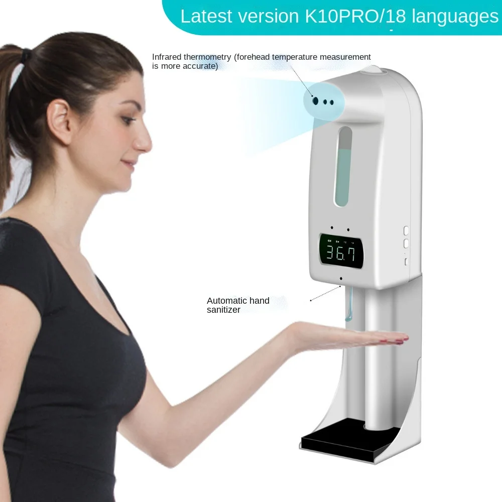 

Уличный автоматический термометр K10PRO, высокоточное инфракрасное тестовое оборудование, интегрированная уличная машина для отелей, с сетев...