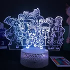 3D японское аниме ночник фигура Акацуки настольная лампа для спальни украшение дети девочки светильник Манга подарок Прямая поставка