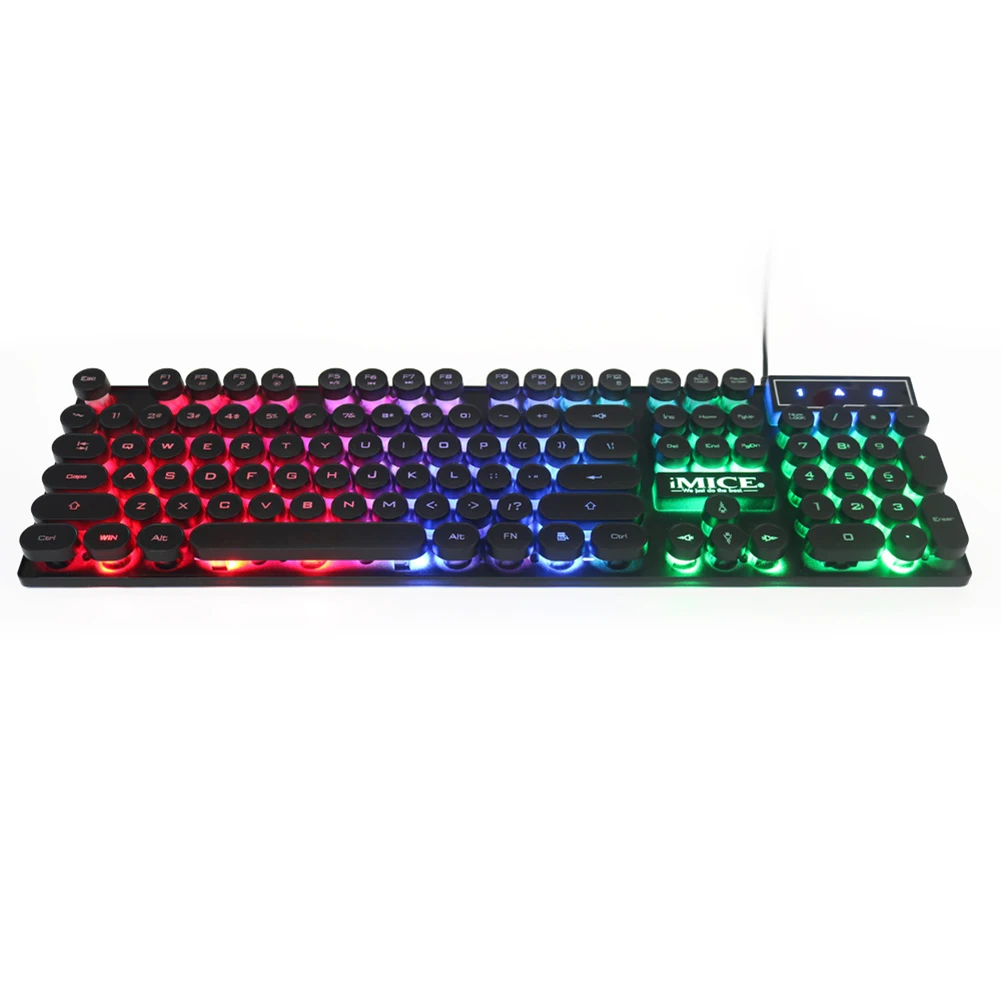 Механическая клавиатура iMICE AN-800 проводная игровая с RGB подсветкой защитой от