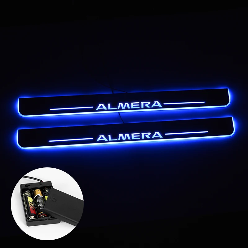 Светодиодный порога для Nissan Altima 2015 2016 2017 2018 в прямом эфире светильник накладка