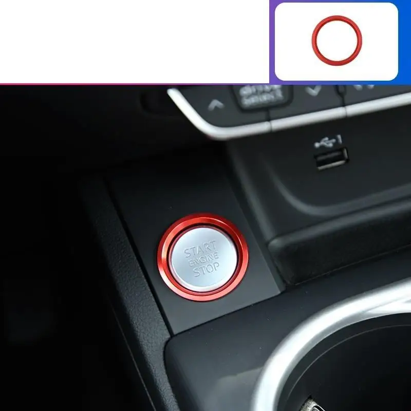 Декоративные модифицированные автомобильные кнопки зажигания хрома внутренняя
