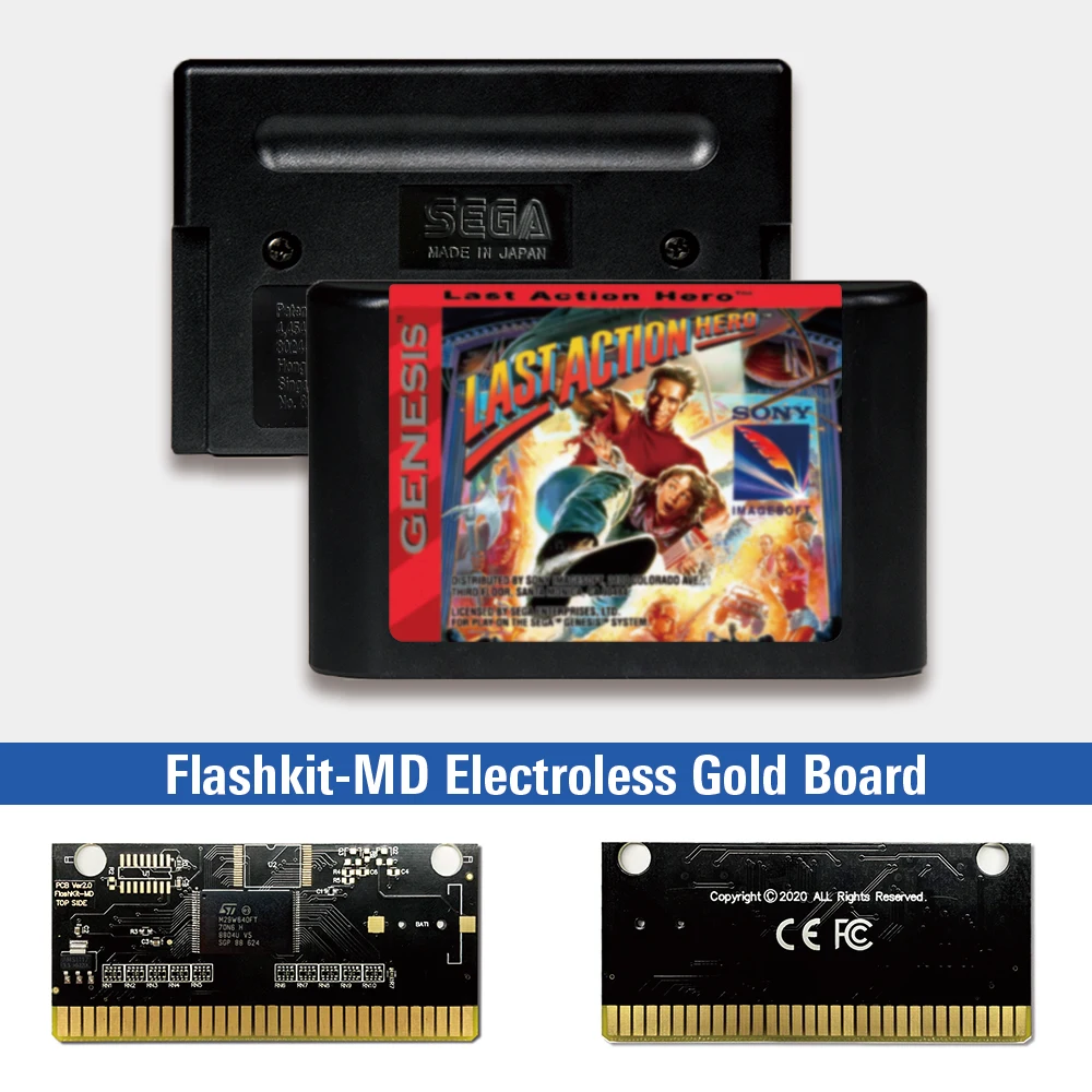 Последнее действие Hero этикетка США Flashkit MD Electroless Gold схема на основе печатной