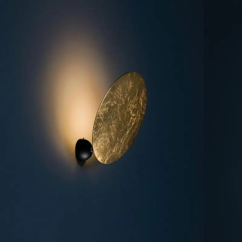 

Nordic Minimalist Corridor Wall Lamp Italian Bedside Moon Solar Eclipse Led Wall Light Living Room Decoration Mirror Lights