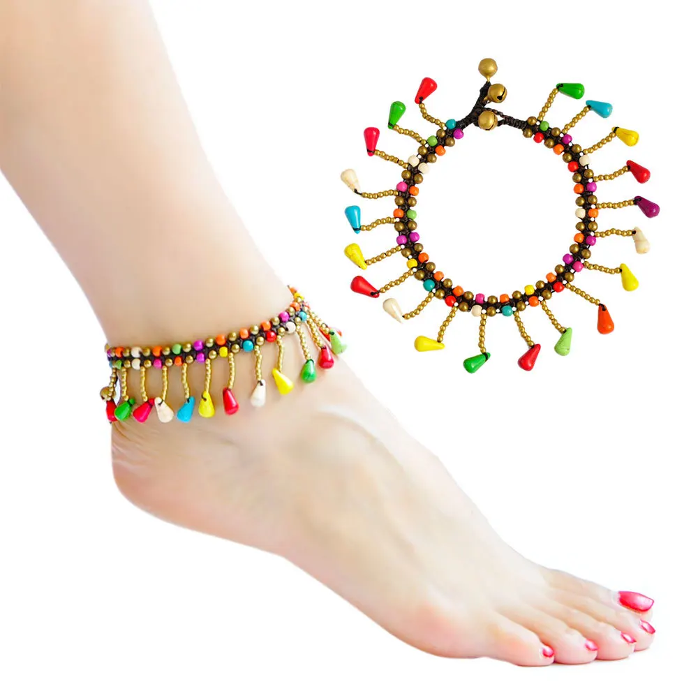 

Bohemia Gold Woman Anklets for Women Style Bell Bracelet Fashion Beach Natural Decorations Friendship Anklet Bohemian Jewelry